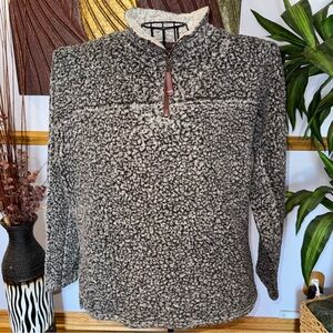 True Grit for Gearhead Outfitters Sherpa Quarter-Zip Pullover Gray